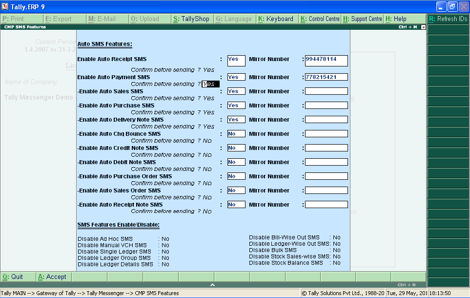 Ledger Group SMS